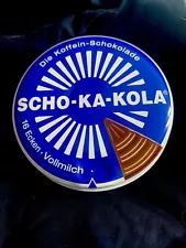 Scho-Ka-Kola Caffeine chocolate tin, Milk chocolate