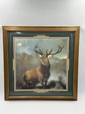 Landseer’s 1851 Monarch Of The Glen Professionally Framed Matted Print Stag