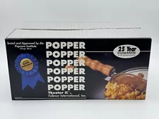 NIB Felknor Hand Crank Stovetop Theater II Popcorn POPPER Aluminum New