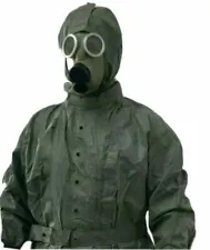 RADIATION NBC HAZMAT SUIT WITH SEALED GAS MASK NBC PROTECTION SET