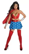 Deluxe 6pc Costume Sexy Wonder Woman Adult, Small NWT