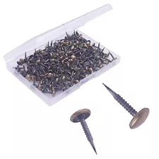 Antique Upholstery Tacks 200 Pieces Decorative Sofa Nails for Furniture and C...