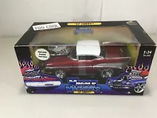 Muscle Machines 1:24 Too Cool '57 Chevy Candy Apple Red Perfect Roof Paint