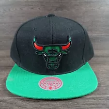 Mitchell & Ness NBA Chicago Bulls Hat Black, Green, & Red