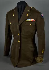 WWII WAC 1st Lieutenant Jacket Pacific Command Private Purchase Named and Dated