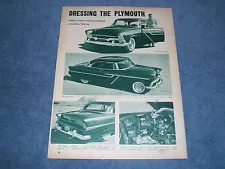 1955 Plymouth Belvedere Mild Custom Vintage Article "Dressing the Plymouth"