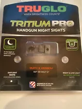 ð¨ TruGlo PRO Night Sight Set For S&W M&P 380 Shield EZ-TG231MP3W