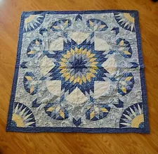 Handmade Texas Star Quilt 59” X 59” Wall Hanging/ Lap Quilt/ Baby Quilt/ Topper