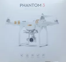 DJI Phantom 3 Professional Drone - 4K HD White-New In BOX-Never Flown