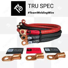 1/0 AWG GAUGE Tru Spec Big 3 UPGRADE wiring Kit PURE OFC COPPER Red Black