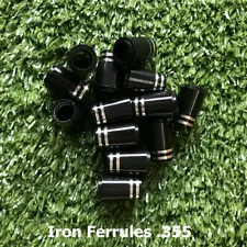 20pcs 355 black silver ring ferrule for golf irons titleist ping callaway