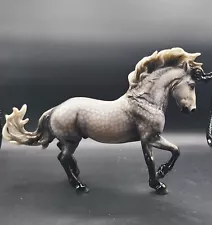 Breyer Custom Painted Fireheart Faux OF Glossy Dapple Grey Traditional Horse