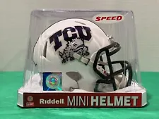 TCU Horned Frogs - NCAA Riddell Speed Mini Helmet - 8044884 - Frog Skin