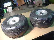 Two New Polaris 700 Sportsman Peg Perego Electric Quad Rear Wheels Tires