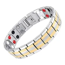 Magnetic Therapy Bracelet with 4 Elements for Balance Energy Pain Relief