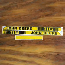 John Deere 116 Logo Laminated Vinyl Stripes Decals Stickers