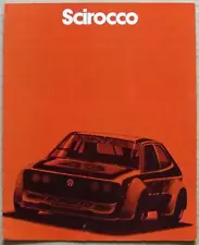 VOLKSWAGEN SCIROCCO USA Car Sales Brochure 1980 #W64-530-6011