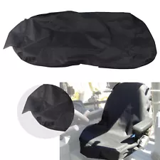 Equipment Seat Cover Low Back Black Canvas fit for Backhoes Tractors UNIVERSAL