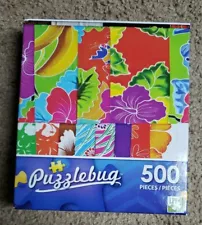 NEW PuzzleBug 500 piece puzzle Colorful Sarongs for Sale 18.5inx11in 5500 SEALED