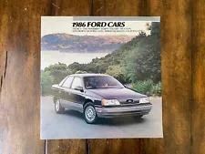 1986 Ford Cars Thunderbird Mustang Taurus Tempo Vintage Sales Brochure Catalog