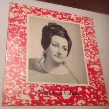 MONTSERRAT CABALLE, PRIVET PRESSING (NOT FOR SALE) LP MEGA RARE