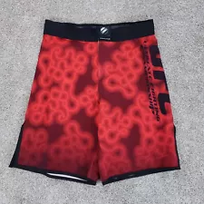 UFC Shorts Mens 30 Red MMA Martial Arts 10" Fight Shorts