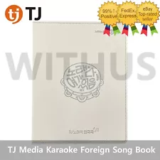 TJ Taijin Media Karaoke Machine System Foreign Song List Book (For A2,B2,P2..)