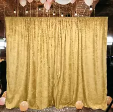 10 feet x 10 feet Panne Velvet Event Backdrop Drapes Curtains Panels Rod Pocket