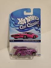 Hot Wheels 2014 Cool Classics #19/30 Volkswagen Drag Beetle - Pink Otto Card C