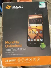 ZTE SPEED Cell phone nationwide sprint 4g LTE Boostmobile