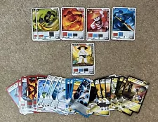 2011 Lego Ninjago Lot 35 Cards: SENSEI WU Card + Cole Frackjaw +MORE+ Spinjitzu