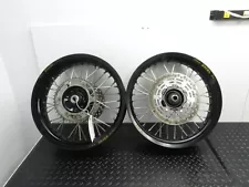 05-19 SUZUKI DRZ 400SM DRZ 400S FRONT & REAR WHEEL EXCEL RIMS RAD HUBS WHEEL SET