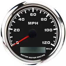 W PRO 85mm GPS Speedometer 120 MPH Waterproof For Car Marine Boat Truck Harley