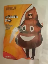 Inflatable Funny Poop Emoji Costume Comedy Adult One Size Spirit of Halloween