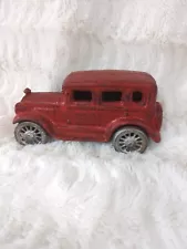 Cast Iron Early Reproduction Red Sedan