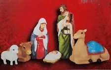 blow mold nativity set for sale