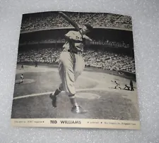 1949 TED WILLIAMS BOSTONB RED SOX HOW TO PLAY BASEBALL COLOR B&W PHOTO RECORD
