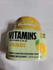Ninja Thirsti VITAMINS B3 B6 B12 Lemonade Flavored Water Drops (Sweetened)