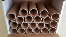 LOT 20 Empty Brown Cardboard Hard Tube Rolls Crafts Supplies Project