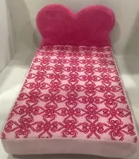 Build A Bear Couch Plush Pink Heart Shaped Fold Out Futon Bed Chair Toy BAB