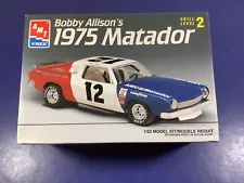 AMT 1975 AMC Matador NASCAR #12/#16 Bobby Allison Vintage 1/25 Model Car Kit