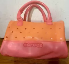 Crocs Jelly Translucent Orange And Pink Bag