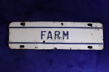 Vintage Farm Truck Plate Topper Accessory Chevy Ford GMC Dodge Studebaker Ram