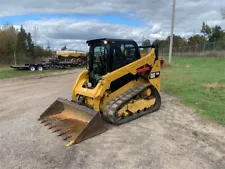 2017 CATERPILLAR 259D CAB HEAT AIR EROPS 2-SPEED AUX HYD TRACK SKID STEER LOADER