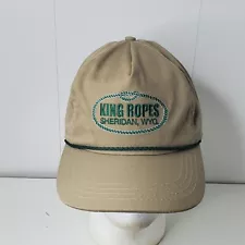 VTG King Ropes Sheridan Wyoming Embroidered Logo Western Wear Strapback Hat Cap