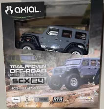 Axial SCX24 Jeep Wrangler JLU 4WD RTR Scale Mini Rock Crawler Gray AXI00002V3T3