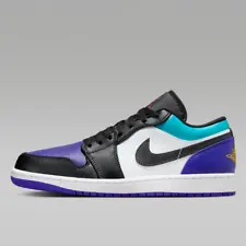 Nike Air Jordan 1 Low Leather Shoes 'Bright Concord' (553558-154) Expeditedship