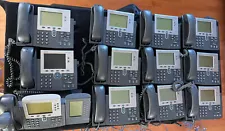 (12) Cisco IP VOIP Phones: (9) Model 7942; 7941; 7945; 7962 w/7914 ext.; +MORE