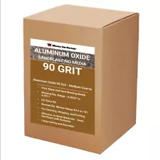 Aluminum Oxide Sand Blasting Media - 90 Grit - Medium Coarse - Choose Amount