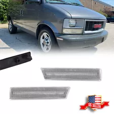 Clear Front Bumper Side Marker Lights For 1995-2005 Chevy Astro / GMC Safari Van (For: GMC Safari)